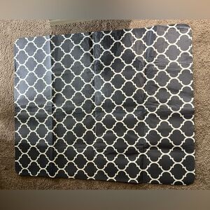 Chair mat for hard floor. Color gray two tones. Upgraded material: polyester